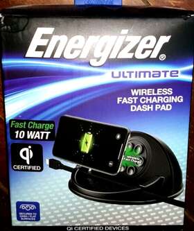 Energizer 847181059461 Ultimate Wireless Fast Charge Charging Auto Dash Pad Eng-uqidpad