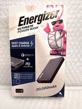Ue20015pq Energizer Gy - Ultimate Lithium 20 000mah 18w Pd Fast Charge Portable Charger