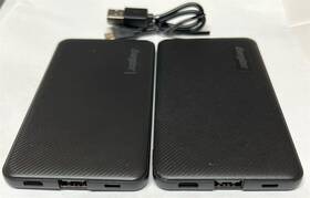 Ue5044-bk Energizer Lot Of 2 Max 5 000mah Slim Fast Portable Charger For Iphone/ipad/usb