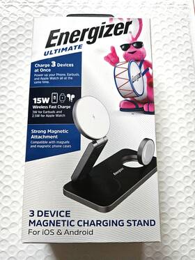 Wcp310 Energizer - 3-in-1 15w Magnetic Magsafe/qi2 Compatible Fast Charger Char