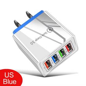 Erilles 313099935949 Iphone 14 Usb Quick Charge 3.0 Adapter For Samsung Xiaomi Tablets Eu/us Plug