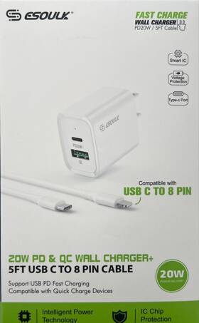 Esoulk 703557155918 Iphone Charger