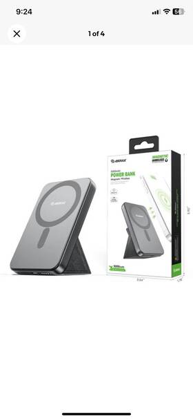 Ek-4001 Esoulk 5000mah Magnetic Wireless Power Bank Fast Charging With Foldable Stand
