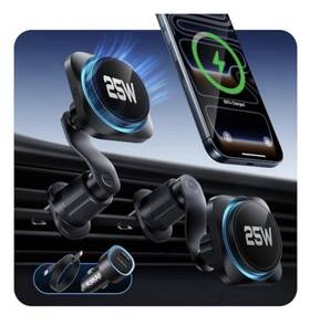 Qi2.2 Esr 894240273029 Omnilock Certified 25w Magsafe Car Mount Charger With Cryoboost Ph