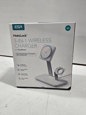 X003ad52kd Esr Halolock 3-in-1 Wireless Charger With Cryoboost White 4894240132869