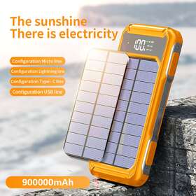 8d59uic4sdt3b Esukceso 900000mah Portable External Solar Power Bank 4 Usb Battery Charger For Phone