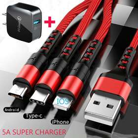 Sd4on5ck6jy2c Esukceso 3 In 1 Fast Charging Usb Power Adapter Cable Multi Charger Cord For Cell Phone