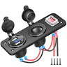 Etusc0260 Electop Dual Usb Socket Charger With Led Voltmeter Power For