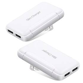 Pekz-01 Excgood Flat Usb Wall Charger - Slim Plug For Outlet Compatible With Iphone
