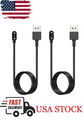 Exmrat 607841538114 2-pack Charger For Veryfitpro Fitpolo Tozo Smartwatch Magnetic Black