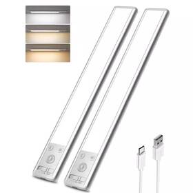 Ezvalo 313043630630 7.86 Inch 2-pack Battery Operated Wireless Usb Charging White Integrated Led Link