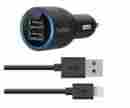 F8j071bt04-blk Belkin Mobile Dual Usb Car Charger Black