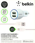 F8j071bt04-wht Belkin Apple Certified 2-port Car
