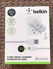 F8j077tt04-wht Belkin 2-port Swivel Wall 722868937549