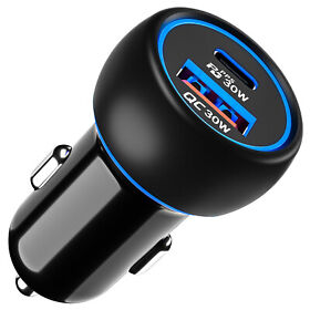 H2202c Fast Charging Car Charger With Pd 30w And Qc Dual-ports