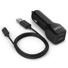 2dual Fast Usb Adapter Cigarette Phone Cable Lighter Micro Charger Port Car Cell