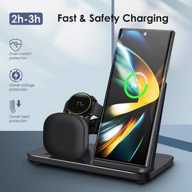 B706b0501 Fdgao 3in1 Fast Wireless Charger Charging Station For Samsung Galaxy Watch 7/6 S25 S24