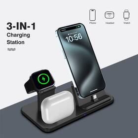 B708b0501 Fdgao 3in1 Wireless Charger Charging Station For Apple Watch S10/9 Iphone 16 Pro 15 14