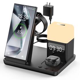 Feiltik 768383729795 Wireless Charger For Samsung/android Charging Station 6 In 1 Fast Watch Char