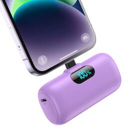 Feob 734038879337 Small Portable Charger For Iphone Upgraded 5000mah Pd Fast Purple