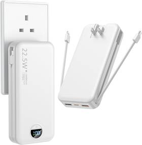 Ac-02dp Ffnpua Portable Charger With Wall Plug 20000mah Usb C Power Bank Fast White