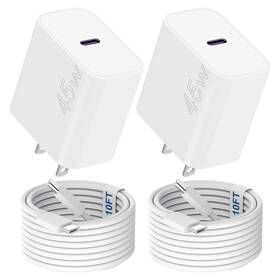 Fgofoc 635401389395 Iphone 17 Pro Max Charger Fast Charging 45w Usb C Wall With White