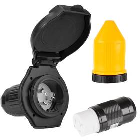 Rv065bl Ficstar 066 067 Set2024.3.11 50 Amp Rv Power Inlet Receptacle Plug 125/250v Female Twist Locking Con