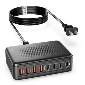 Xhd-pd200w-01 Fitquipment Usb C Charger Block 200w Gan 8 Port Usbc Charging Station Black