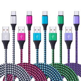 Fivebox 636946399740 5pack 6ft Usb Type C Cable Phone Charger Fast Charging Cord Compatible Motoro