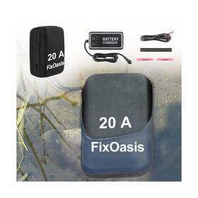 Fixoasis 769293447595 20ah Ultra-high-capacity Fish Finder Power Battery And Charger Kit Compact