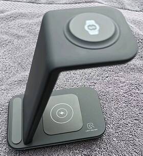 Fixurcell 755438928012 New 3 In 1 Wireless Charger Charging Dock Stand For Iphones Airpods Iwatch 25w
