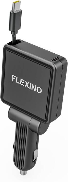 Pt-31 Flexino Retractable Car Charger Ultra-slim Fast Usb-c Adapter New