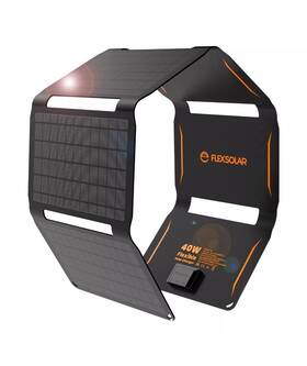 Flexsolar 785249519352 40w Foldable Solar Panel Charger With Usb-c And Usb Outputs Tested