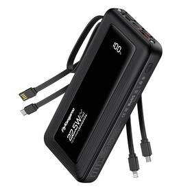 Flykangaroo 774882503309 Portable Charger With Built In Cables Slim 10000mah Fast Charging