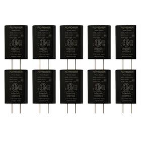 4007565 Flypower 613389006728 10 Usb Wall Charger 5v 1a Power Supply Etl Listed Intertek