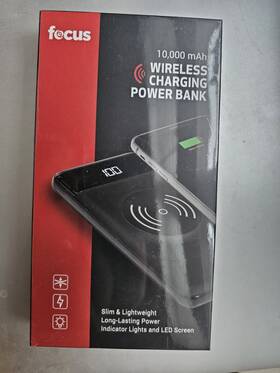 Fc-pb-10blw Focus Camera 10 000mah Ultra Portable Wireless Quick Charge Battery Bank