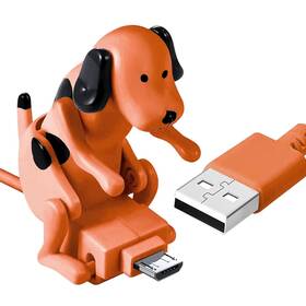 P1020-xor-3 Fourmor Funny Dog Fast Charger Cable - Charging Android Orange