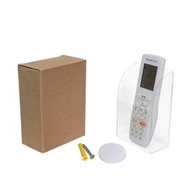 Fv-0001a-clear-p1 Fovasen Clear Tv Remote Control Holder Wall Mounted Charging Phone Media Stora