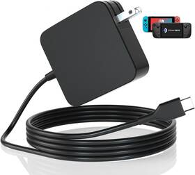 Dl45200225 Foyomo 45w Usb C Charger For Steam Deck 6ft Power Cable Type-c Pd 3.0 Fast Black