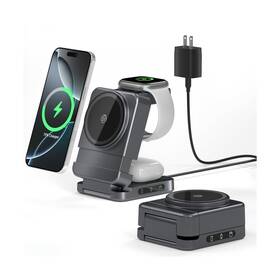 Freefish 716921700713 Wireless Charger 3 In 1 Foldable Charging Station For Apple Samsun... Fast Ship