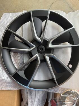 Fyftts 707191301878 Nib Fast Style 19in Wheel Covers Tesla Model Y 2025 Full Edge Matte Black
