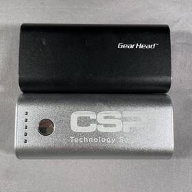 21226 Gear Head Powerbank 4400 Mah Battery Silver 5200 Black