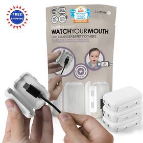 Geddys Mom 860005029808 Usb Charger Safety Cover Child Device Blocks Ports