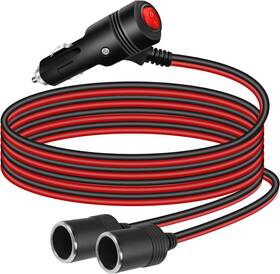 Lh-786 Gelrhonr 12v 1 To 2 Cigarette Lighter Splitter Power Adapter Way