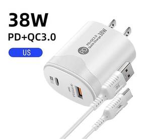 8aw-23-59224315 Genericz2t Pd Qc3.0 Fast Charging Adapter 38w Charger