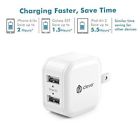Gh786 Iclever Boostcube Dual Usb Wall Charger White With Foltable Plug