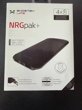 Ghopb003 Ghostek Life Nrgpak 10000 Mah Power Bank Black/gray