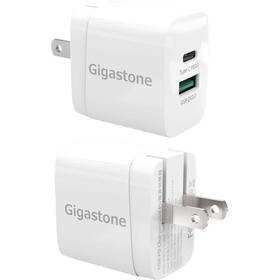 Gs-pd-6180x2-r Gigastone 18w Dual Ports Usb-a Usb-c Type C Wall Charger Fast Charge Pd 3.0