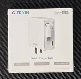 Nesd2z001 Gitryin Glideez 65w Gan Dual Port Wall Charger With 33.5 Inch Retractable Usb-c Cabl