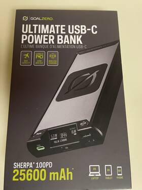 25600 Goal Zero 22220 Sherpa 100pd Usb-c Power Bank Mah 4th Gen